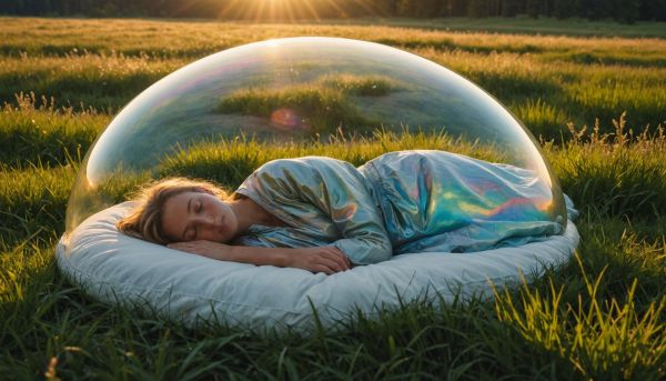 Domir sous une vraie bulle transparente
