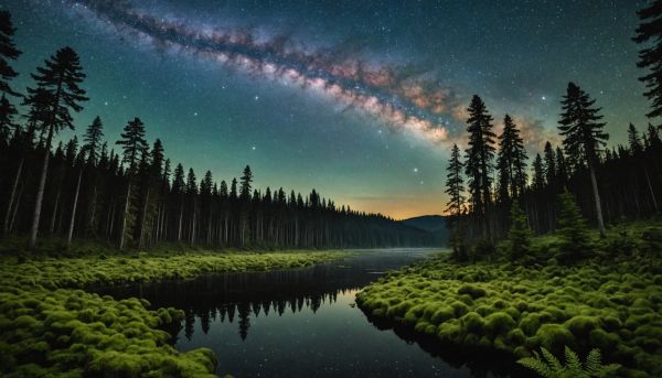 Immersion totale nature sauvage nuit etoilee