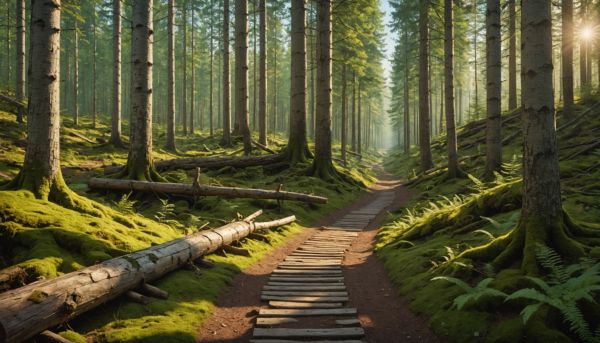 Sentiers balises balades foret riviere